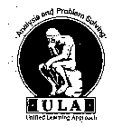 ANALYSIS AND PROBLEM SOLVING. ULA UNIFIED LEARNING APPROACH