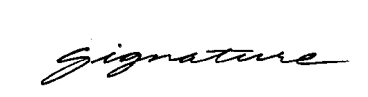 SIGNATURE