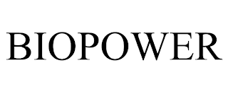 BIOPOWER