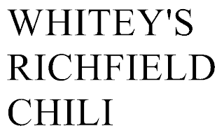 WHITEY'S RICHFIELD CHILI