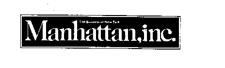 THE BUSINESS OF NEW YORK MANHATTAN, INC.