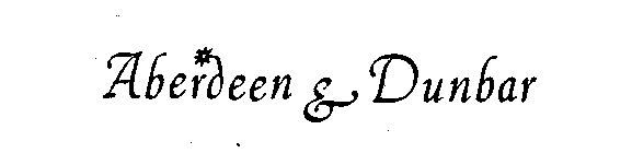 ABERDEEN & DUNBAR