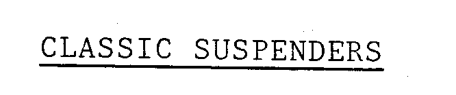 CLASSIC SUSPENDERS