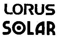 LORUS SOLAR