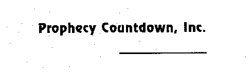PROPHECY COUNTDOWN, INC.