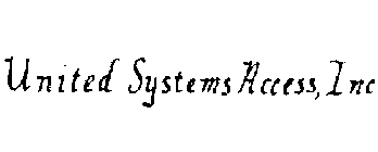 UNITED SYSTEMS ACCESS, INC.
