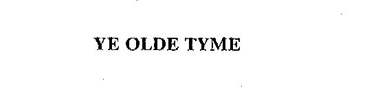 YE OLDE TYME