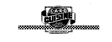 CARD CUISINE A DIFFERENT RECIPE ON THE BACK OF EVERY CARD A TASTY WAY TO SAY HELLO!