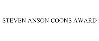 STEVEN ANSON COONS AWARD