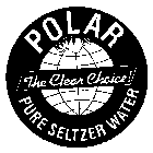 POLAR THE CLEAR CHOICE! PURE SELTZER WATER