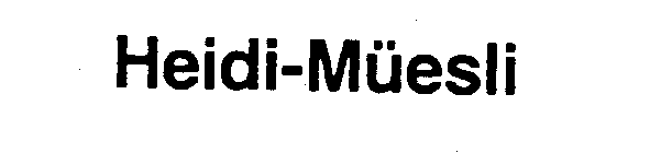 HEIDI-MUESLI