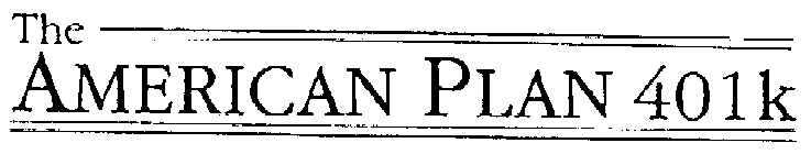 THE AMERICAN PLAN 401K