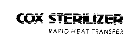 COX STERILIZER RAPID HEAT TRANSFER