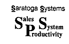 SARATOGA SYSTEMS SALES PRODUCTIVITY SYSTEM