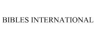 BIBLES INTERNATIONAL