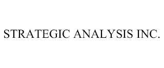 STRATEGIC ANALYSIS INC.