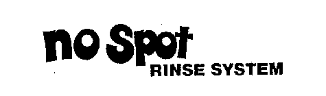 NO SPOT RINSE SYSTEM