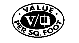 VALUE PER SQ. FOOT V/