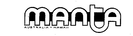 MANTA AUSTRALIA - HAWAII