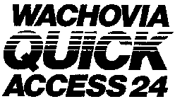 WACHOVIA QUICK ACCESS 24