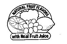 NATURAL FRUIT FLAVORS WITH REAL FRUIT JUICE