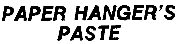 PAPER HANGER'S PASTE