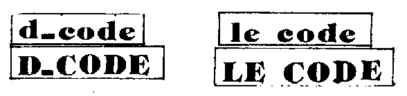 D_CODE LE CODE