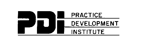 PDI PRACTICE DEVELOPMENT INSTITUTE