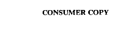 CONSUMER COPY