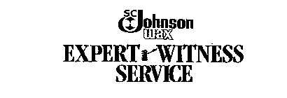 SC JOHNSON WAX EXPERT WITNESS SERVICE