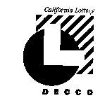 CALIFORNIA LOTTERY DECCO L