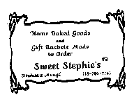 HOME BAKED GOODS AND GIFT BASKETS MADE TO ORDER SWEET STEPHIE'S STEPHANIE MAUGE