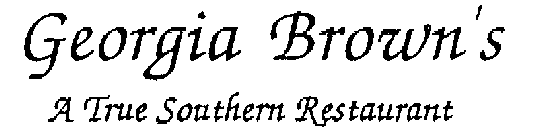 GEORGIA BROWN'S