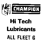 L CHAMPION HI TECT LUBRICANTS ALL FLEET G