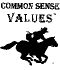 COMMON SENSE VALVES