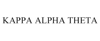 KAPPA ALPHA THETA