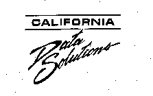 CALIFORNIA DATA SOLUTIONS