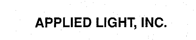 APPLIED LIGHT, INC.