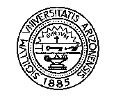 SIGILLUM UNIVERSITATIS ARIZONENSIS 1885SURSUM