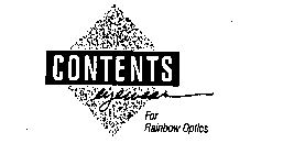 CONTENTS EYEWEAR FOR RAINBOW OPTICS