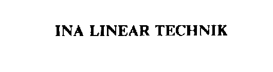 INA LINEAR TECHNIK