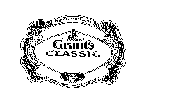 WILLIAM GRANT'S CLASSIC THE CLASSIC BLEND AN INDEPENDENT FAMILY COMPANY FOR FIVE GENERATIONS GOLD AWARD 1990 THE INTERNATIONAL WINE AND SPIRIT COMPETITION