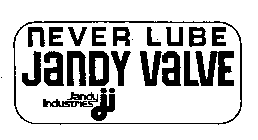 NEVER LUBE JANDY VALVE JANDY INDUSTRIESJI