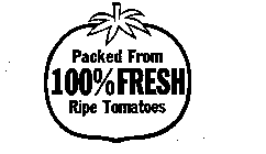 PACKED FROM 100% FRESH RIPE TOMATOES