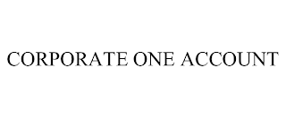 CORPORATE ONE ACCOUNT