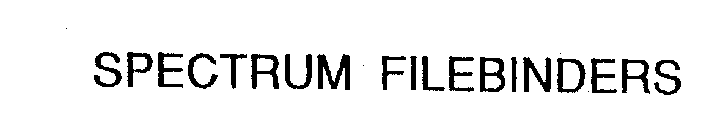 SPECTRUM FILEBINDERS