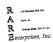 RARE ENTERPRISES, INC.