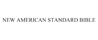 NEW AMERICAN STANDARD BIBLE