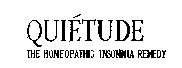 QUIETUDE THE HOMEOPATHIC INSOMNIA REMEDY