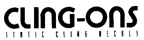 CLING-ONS STATIC CLING DECALS